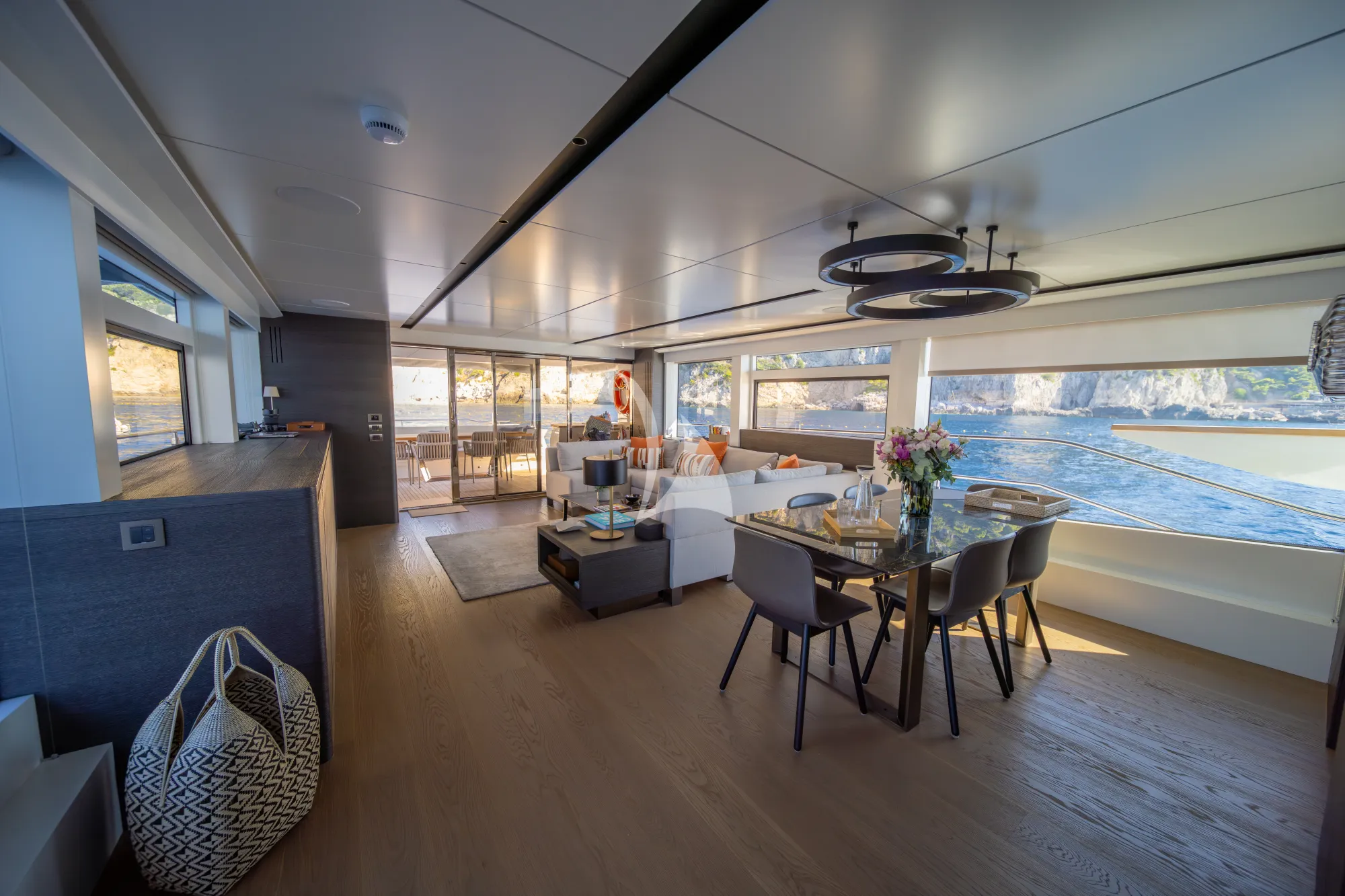 Main salon and dining